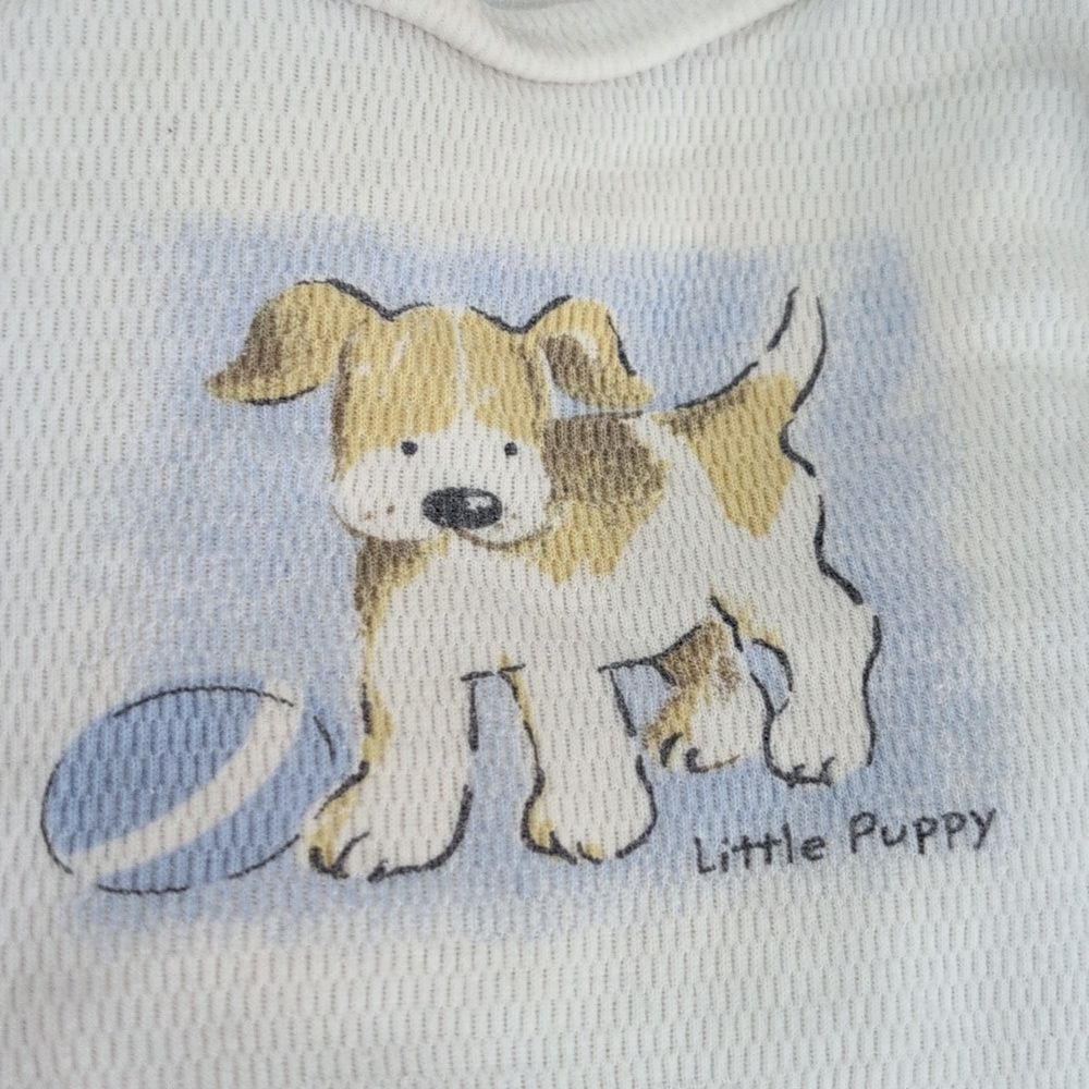 Y2K Infant Thermal Dog‎ Print Pajama Set Size 6/9 Months